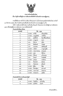 Page 1 ตามที่ได้มีประกาศสำนักงานพัฒนาสังคมและความมั่นคงของมนุษย์