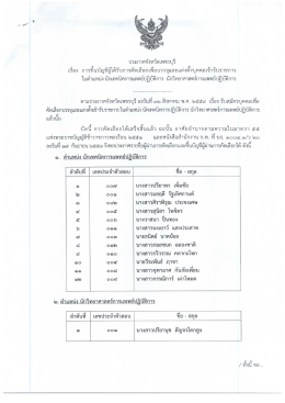 ประกาศจังหวัดเพชรบุรี เรื่อง ในตำแหน่ง นักเทคนิคการแพทย์ปฏิบัติการ