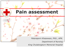 Pain assessment - โรงพยาบาลจุฬาลงกรณ์