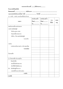 แบบฟอร์มรายงานทางการเงิน โครงการเด็กไทยแก้มใส