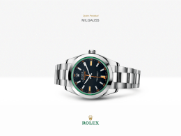 นาฬิกา Rolex Milgauss รุ่น: สแตนเลสสตีล 904L