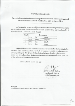 ระดับปริญญาโท รอบที่ 1 (หลักสูตรศิลปศาสตรมหาบัณฑิต สาขาวิชาคริสต์