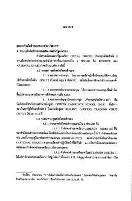 Page 1 ระบบกำลังสำรองของต่างประเทศ” 1. ระบบกำลังสำรองของประเทศ