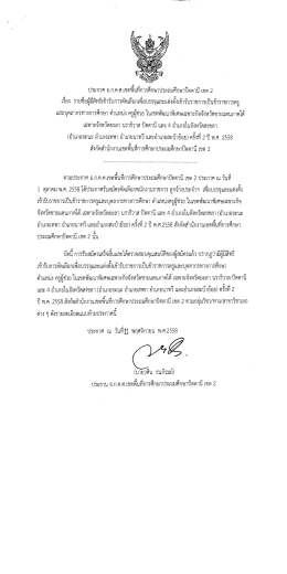 ประกาศ อ.กศ.ศ.เขตติ์บหีการคึกษาประถมศึกษาปัตต