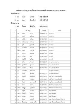 รถบัส คันที่ 1 ทะเบียน 40-0240 พนักงานขับรถ นายวันชัย เดชผล, นายสมยศ