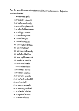 Page 1 เรียน ข้าราชการทียืน UNDO ที่มีรายชื่อ การเงินและสินทรัพย์ 1. นาง