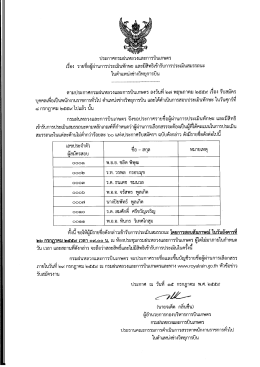 ประกาศกรมฝนหลวงและการบินเกษตร ในตำแหน่งช่างวิทยุการบิน