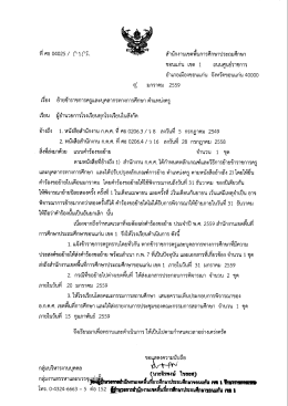 ขอนแก่น เขต 1 ถบนศูนย์ราชการ