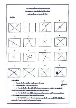 ประชาสัมพันธ์ตัวอย่างการวินิจฉัยบัตรดี-บัตรเสีย