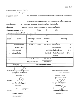 ประมาณการโครงการก่อสร้างศาลาพักร้อน ม.1