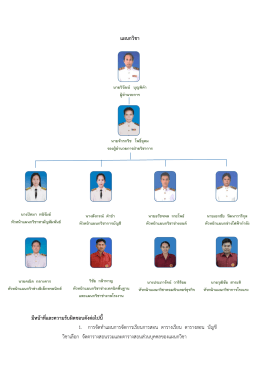 แผนกวิชา มีหน้าที่และความรับผิดชอบดังต่อไปน