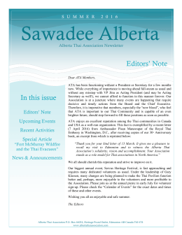 Sawadee Alberta - Alberta Thai Association