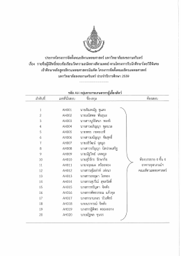 Page 1 ประกาศโครงการจัดตั้งคณะสัตวแพทยศาสตร์ มหาวิทยาลัยสงขลา