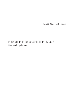 secret machine no.6 - Scott Wollschleger