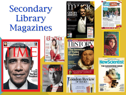 Secondary Library Magazines