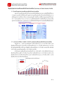 สำหรับสมาชิกเท่านั้น Thailand steel industry profile 2016