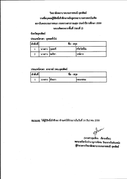 วิทยาลัยพยาบาลบรมราขู่ขณี อุตรดิตถ์ รายชื่อ