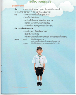 การแต่งกายเครื่องแบบลูกเสือสำรอง