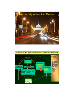 Road safety network in Thailand