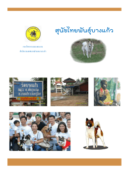 สุนัขไทยพันธุ์บางแก้ว in PDF