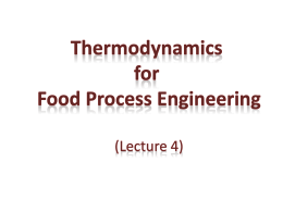 Thermodynamics for Food Engineering_RMUTL_Lecture4