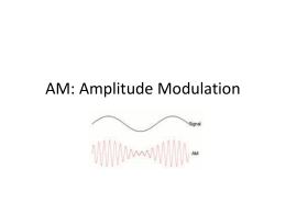 AM: Amplitude Modulation