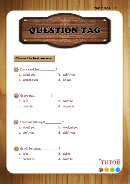 QUESTIONS TAG #advanced