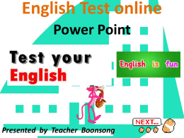 English Test : pdf