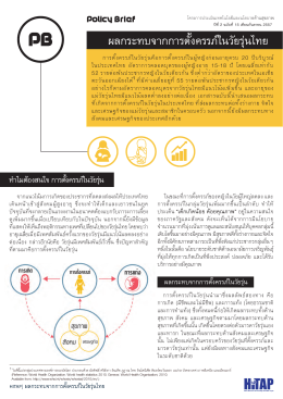ผลกระทบจากการตั้งครรภ์ในวัยรุ่นไทย - hitap: โครงการประเมินเทคโนโลยี