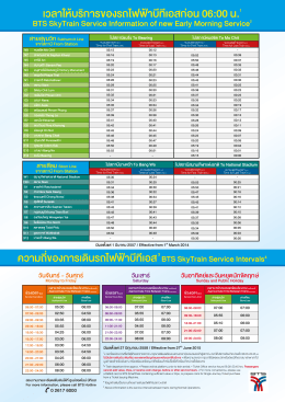 Service Timetable