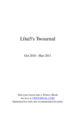 L0ui5`s Twournal