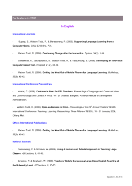 Publications in 2006 In English - มหาวิทยาลัยเทคโนโลยีพระจอมเกล้า