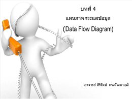 แผนภาพ กระแส ข้อมูล (Data Flow Diagram