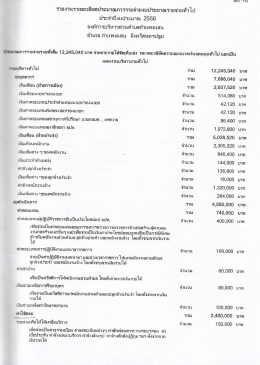 รายงานรายละเอียดบําะมาณการรายจ่าฌบประมาณราà