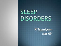 Sleep disorder
