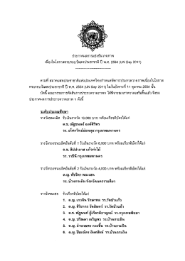 ประกาศผลการแข่งขันวาดภาพ เนื่องในโอกาสครบรอบวันชาติ ปี พ.ศ. 2554