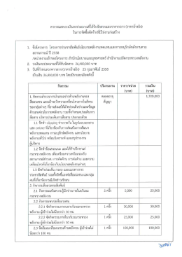 ต`าวู๊างแลตงวงเงบงบประบาณทใครบจดสรรเเละราคา