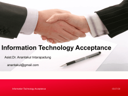 Information Technology Acceptance