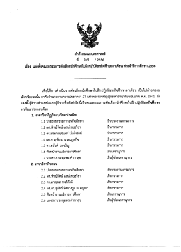 คําสังคณะเกษตรศาสตรํ ที 693