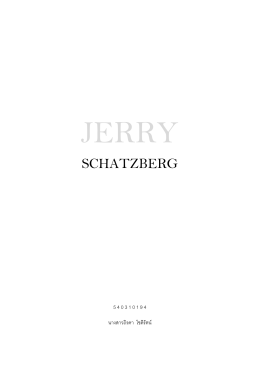 JERRY SCHATZBERG