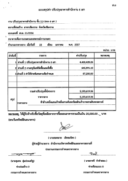 แบบสรุปค่า ปรับปรุงอาคารสําบักงาช้ํ 6 เสา