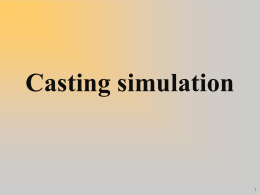 Casting Simulation