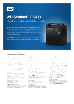 WD Sentinel Technical Data Sheet Brochure