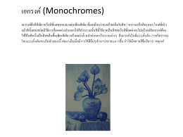 เอกรงค์ (Monochromes)