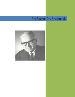 Professor Dr. Frederick