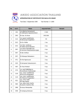 aikido association thailand