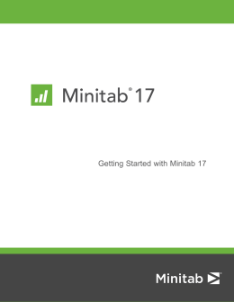 Getting Started with Minitab 17 - คู่มือการใช้งาน "Minitab 17" ฟรี!!!