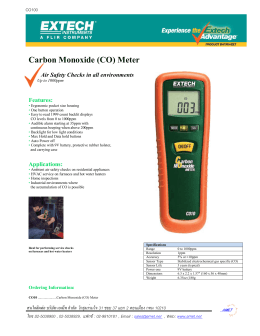 Carbon Monoxide (CO) Meter