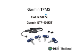 Garmin TPMS For Customers by ESRI