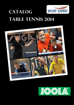 Catalog Table Tennis 2014 - ร้านอุปกรณ์ปิงปอง Sport Expert